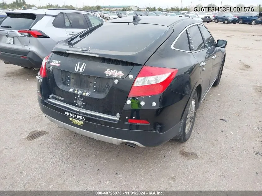 2015 Honda Crosstour Ex-L VIN: 5J6TF3H53FL001576 Lot: 40725973