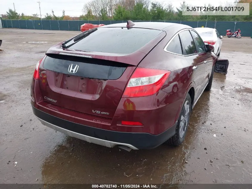 2015 Honda Crosstour Ex-L V6 VIN: 5J6TF2H54FL001709 Lot: 40782740