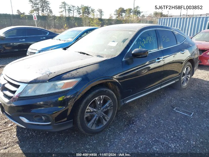 2015 Honda Crosstour Ex-L V6 VIN: 5J6TF2H58FL003852 Lot: 40814458