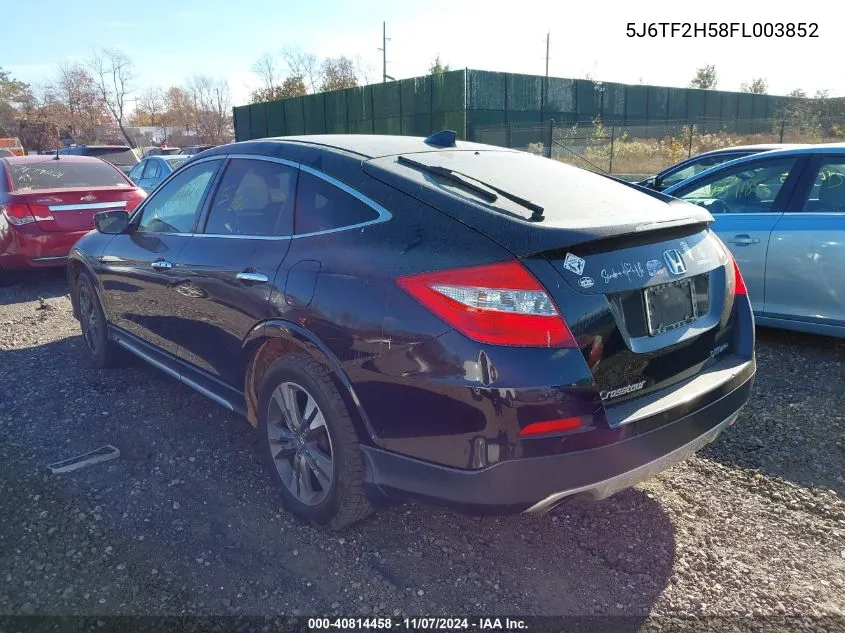 2015 Honda Crosstour Ex-L V6 VIN: 5J6TF2H58FL003852 Lot: 40814458