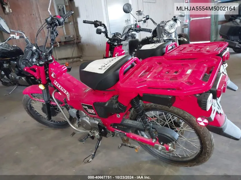 MLHJA5554M5002164 2021 Honda Ct125 A