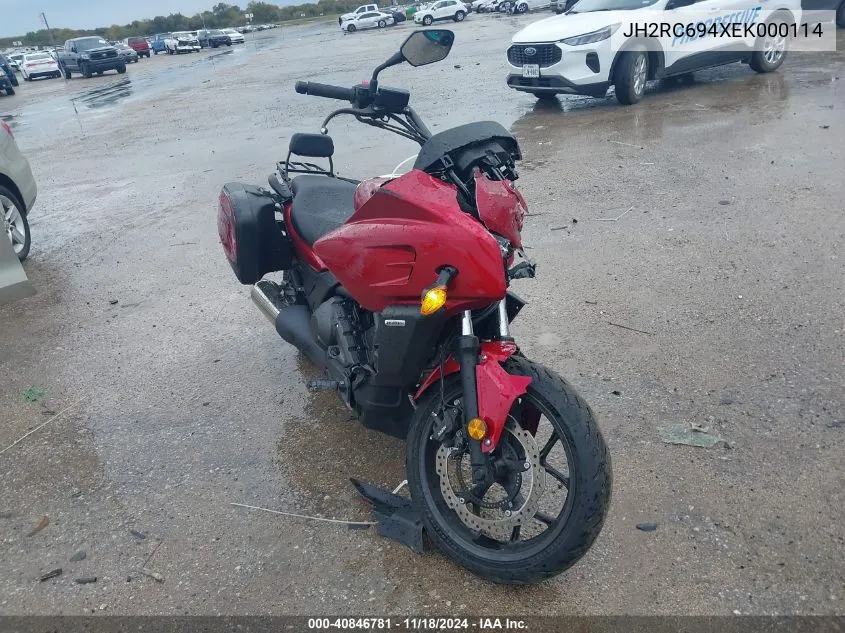 JH2RC694XEK000114 2014 Honda Ctx700 D