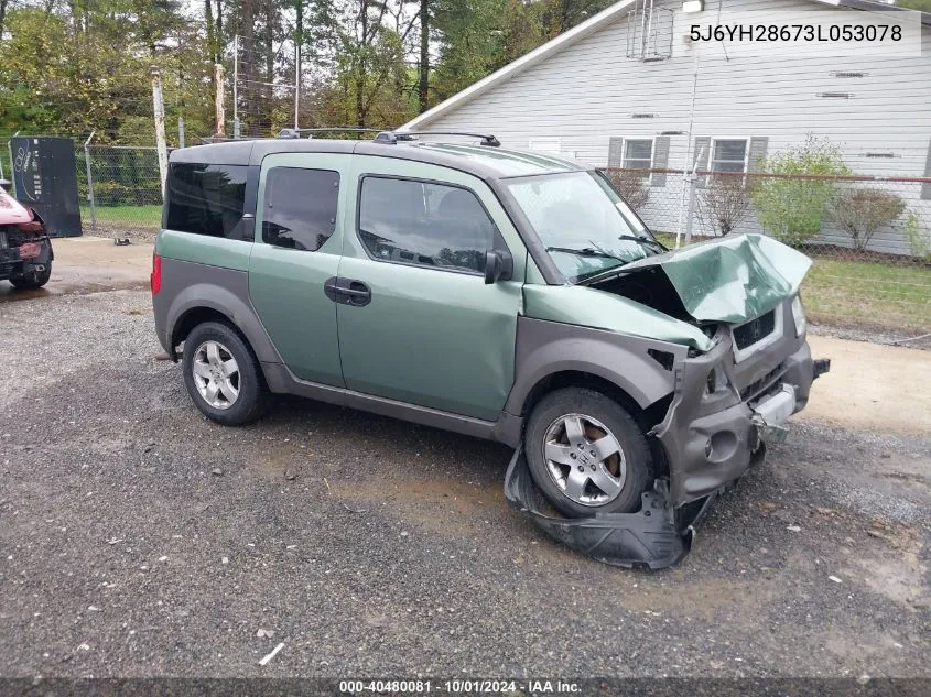 2003 Honda Element Ex VIN: 5J6YH28673L053078 Lot: 40480081