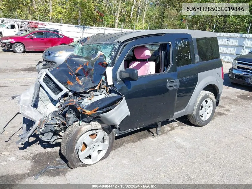 2003 Honda Element Ex VIN: 5J6YH28503L019846 Lot: 40484412