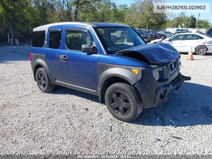 2003 Honda Element Dx VIN: 5J6YH28293L023903 Lot: 40495614