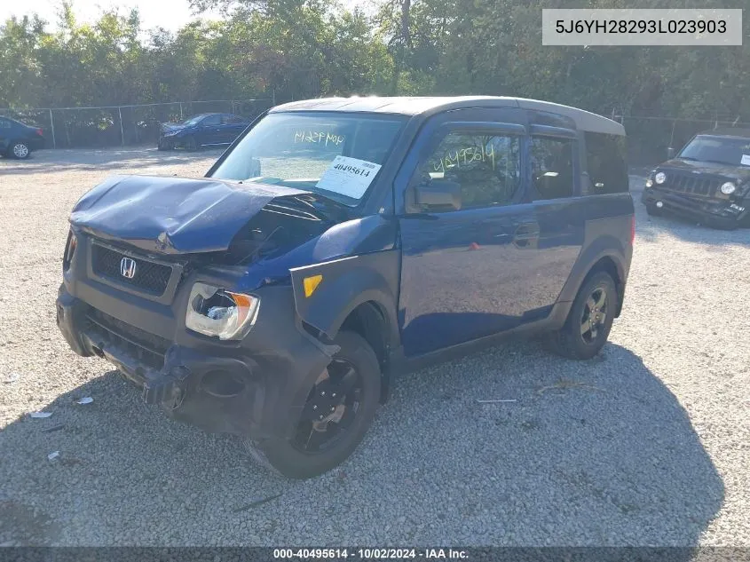 2003 Honda Element Dx VIN: 5J6YH28293L023903 Lot: 40495614