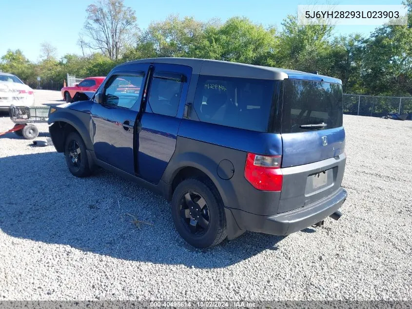 2003 Honda Element Dx VIN: 5J6YH28293L023903 Lot: 40495614