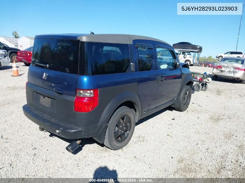 2003 Honda Element Dx VIN: 5J6YH28293L023903 Lot: 40495614