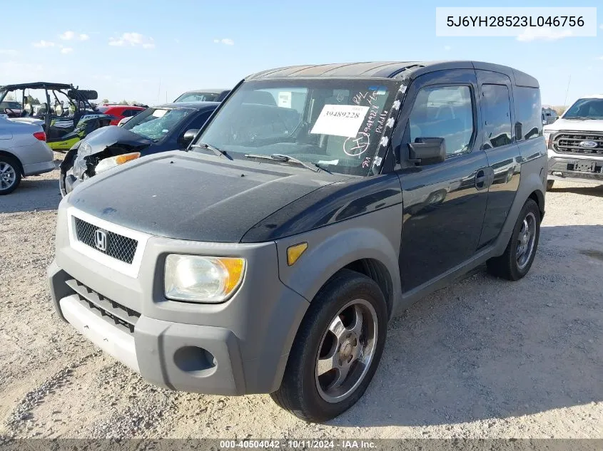 2003 Honda Element Ex VIN: 5J6YH28523L046756 Lot: 40504042