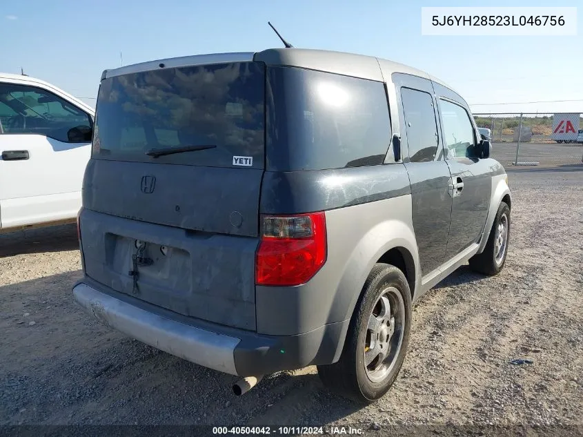 2003 Honda Element Ex VIN: 5J6YH28523L046756 Lot: 40504042