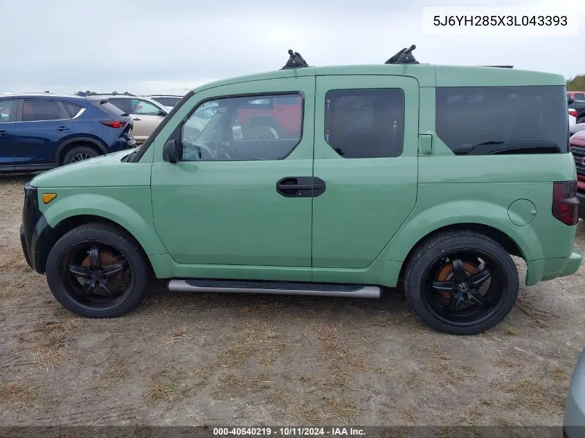 2003 Honda Element Ex VIN: 5J6YH285X3L043393 Lot: 40540219