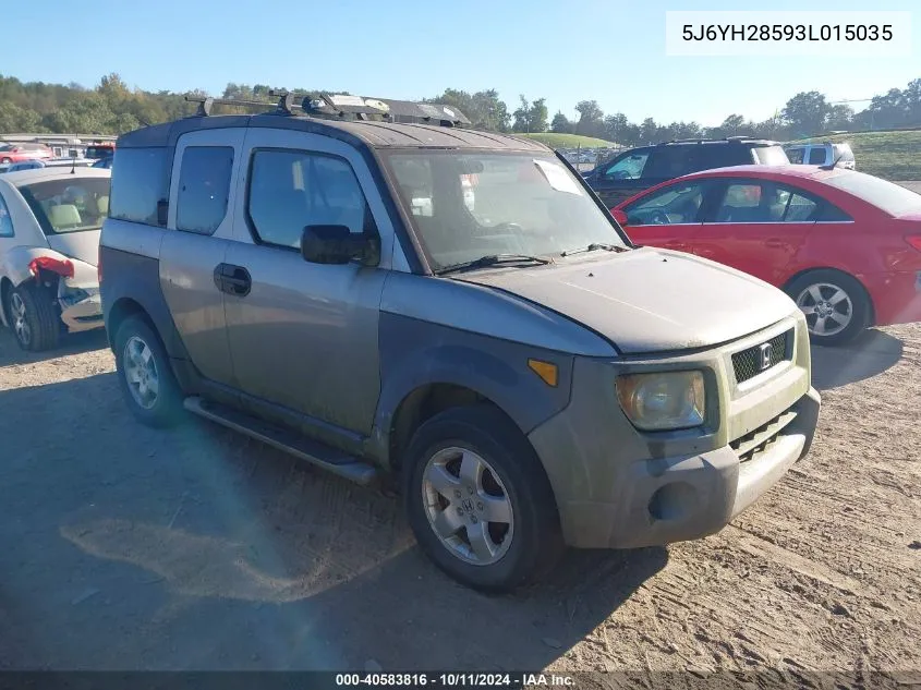 2003 Honda Element Ex VIN: 5J6YH28593L015035 Lot: 40583816