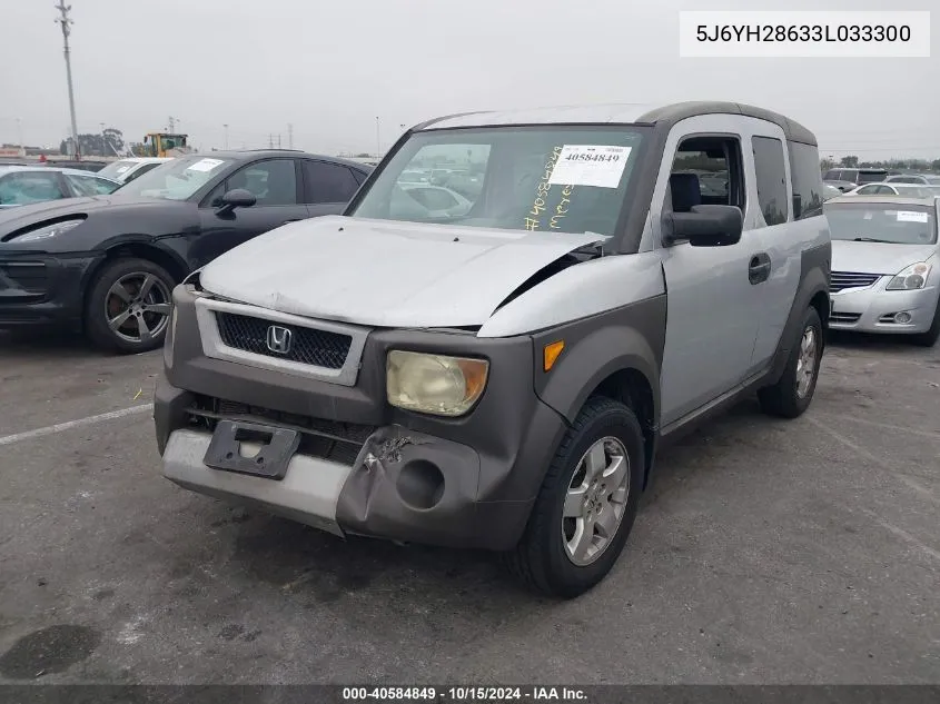 2003 Honda Element Ex VIN: 5J6YH28633L033300 Lot: 40584849