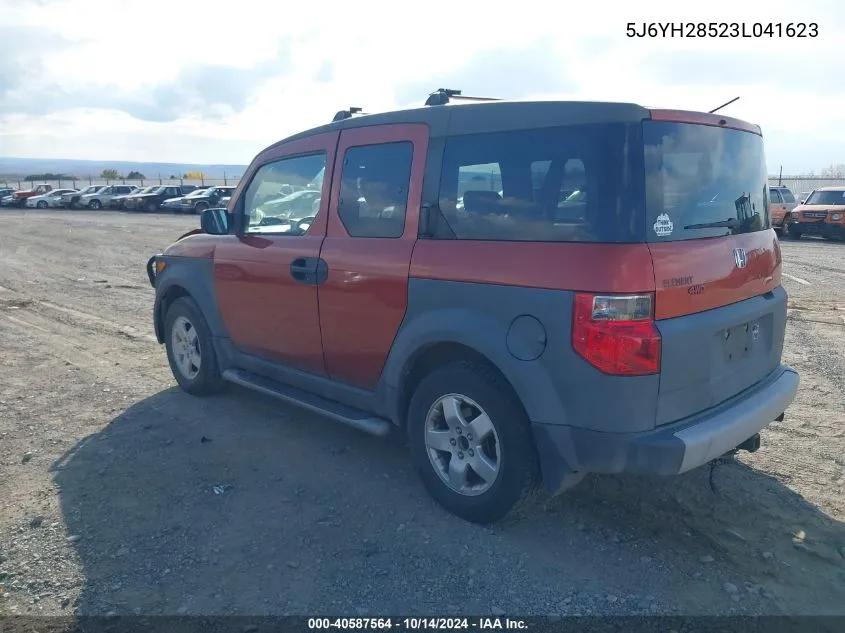 2003 Honda Element Ex VIN: 5J6YH28523L041623 Lot: 40587564