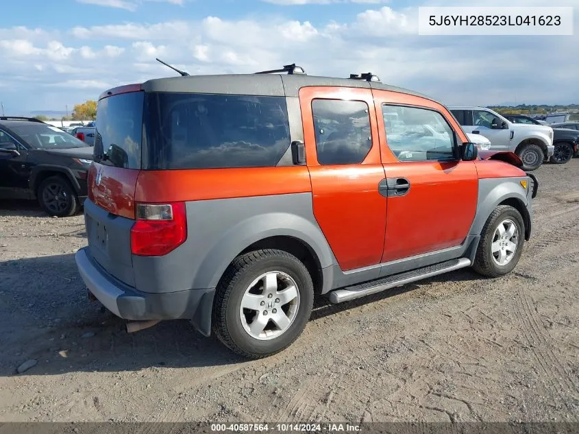 2003 Honda Element Ex VIN: 5J6YH28523L041623 Lot: 40587564