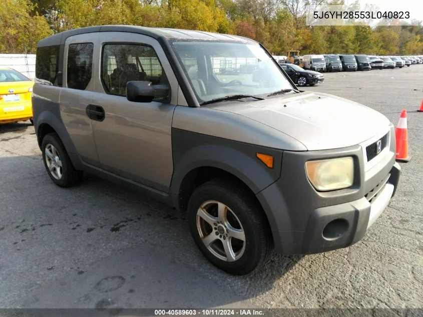 2003 Honda Element Ex VIN: 5J6YH28553L040823 Lot: 40589603