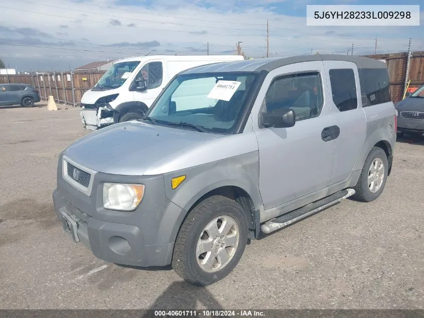 2003 Honda Element Dx VIN: 5J6YH28233L009298 Lot: 40601711