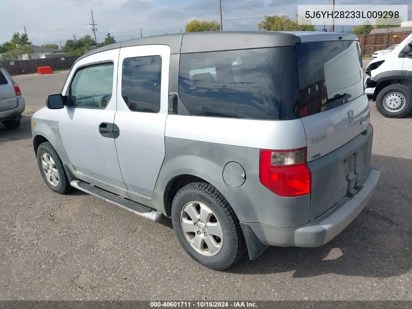 2003 Honda Element Dx VIN: 5J6YH28233L009298 Lot: 40601711