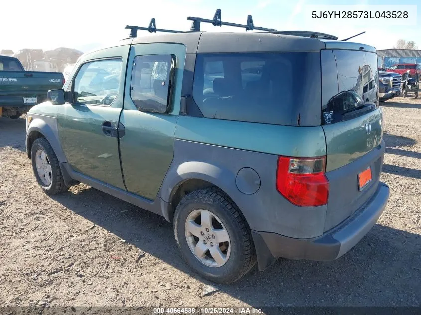 5J6YH28573L043528 2003 Honda Element Ex