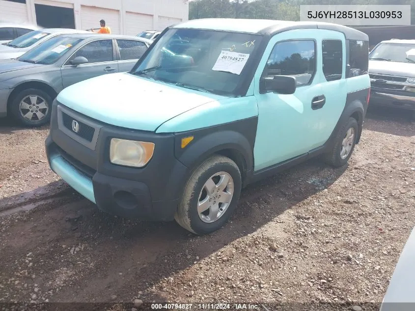 5J6YH28513L030953 2003 Honda Element Ex