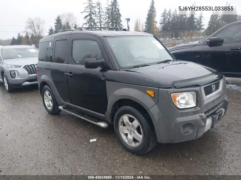 2003 Honda Element Ex VIN: 5J6YH28553L033855 Lot: 40834950