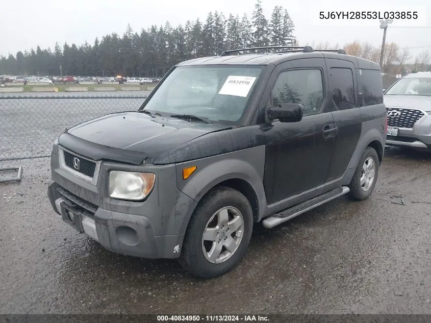 2003 Honda Element Ex VIN: 5J6YH28553L033855 Lot: 40834950