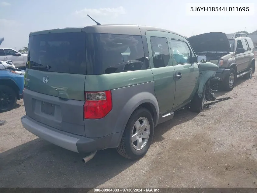 2004 Honda Element Ex VIN: 5J6YH18544L011695 Lot: 39984333