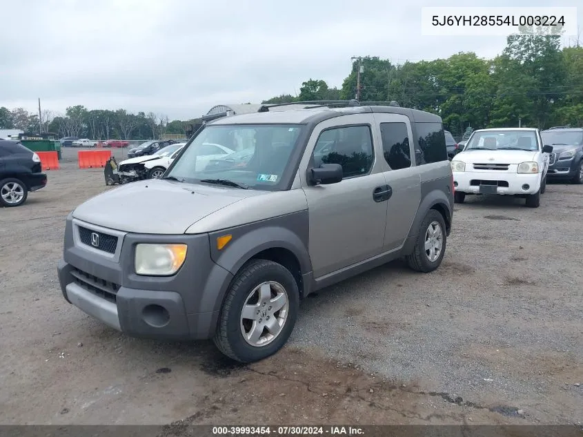 5J6YH28554L003224 2004 Honda Element Ex