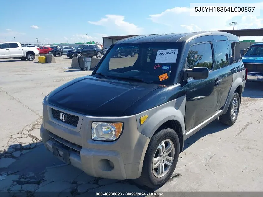 5J6YH18364L000857 2004 Honda Element Lx