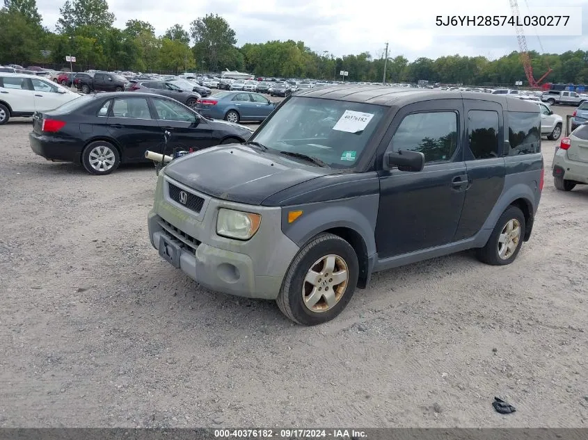 2004 Honda Element Ex VIN: 5J6YH28574L030277 Lot: 40376182