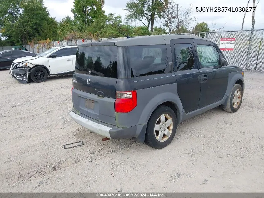 5J6YH28574L030277 2004 Honda Element Ex