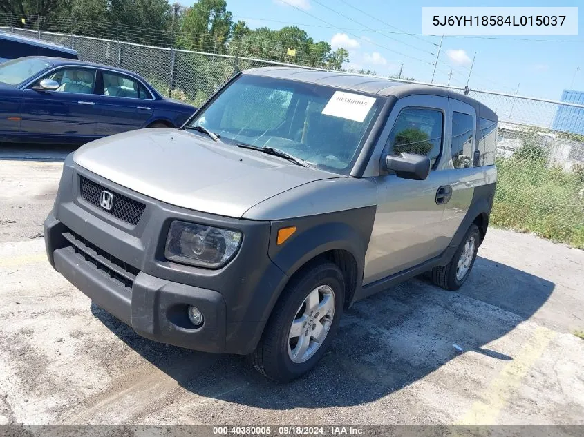 2004 Honda Element Ex VIN: 5J6YH18584L015037 Lot: 40380005