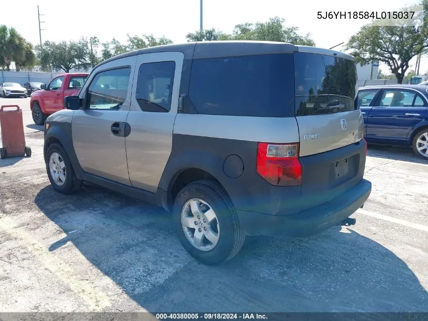 2004 Honda Element Ex VIN: 5J6YH18584L015037 Lot: 40380005