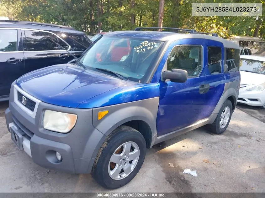 2004 Honda Element Ex VIN: 5J6YH28584L023273 Lot: 40394976