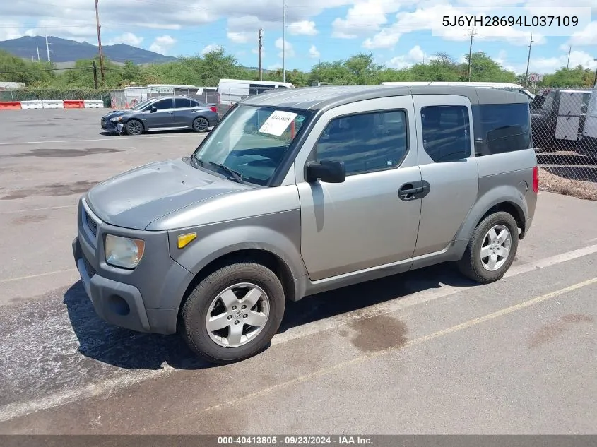 2004 Honda Element Ex VIN: 5J6YH28694L037109 Lot: 40413805