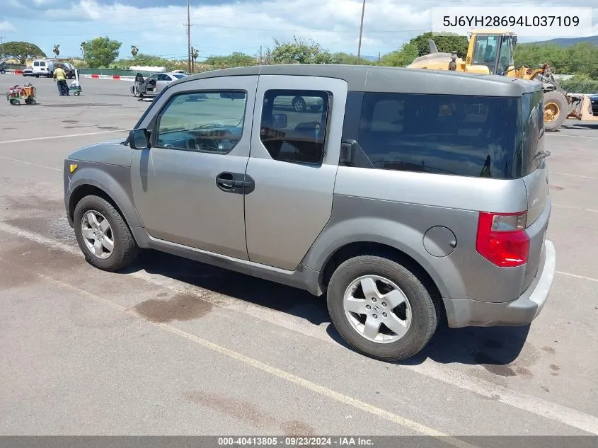 2004 Honda Element Ex VIN: 5J6YH28694L037109 Lot: 40413805