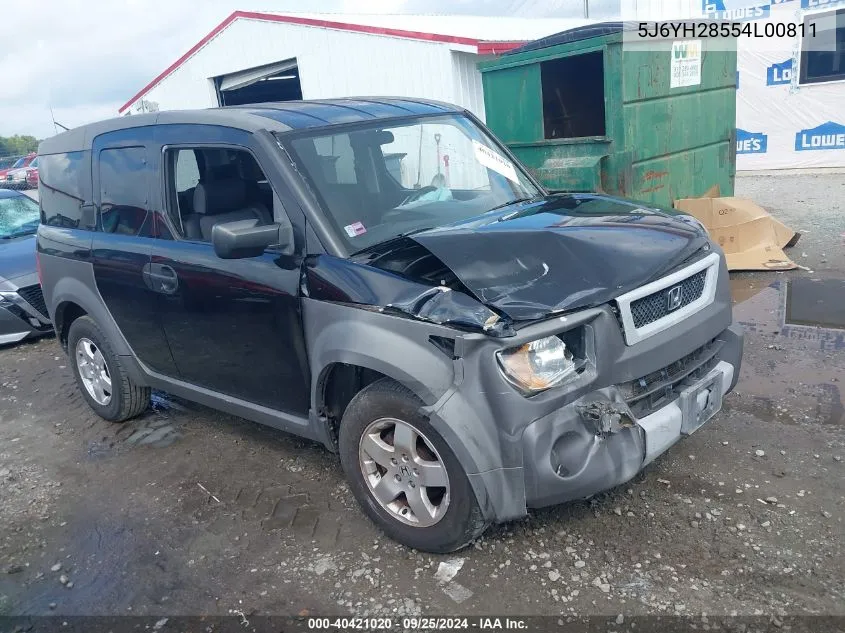 2004 Honda Element Ex VIN: 5J6YH28554L00811 Lot: 40421020