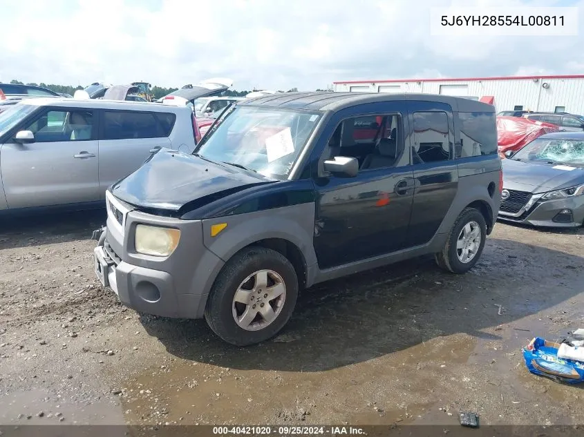 2004 Honda Element Ex VIN: 5J6YH28554L00811 Lot: 40421020