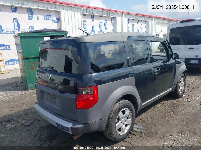 2004 Honda Element Ex VIN: 5J6YH28554L00811 Lot: 40421020