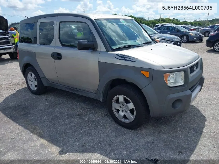 2004 Honda Element Ex VIN: 5J6YH28564L000705 Lot: 40450993