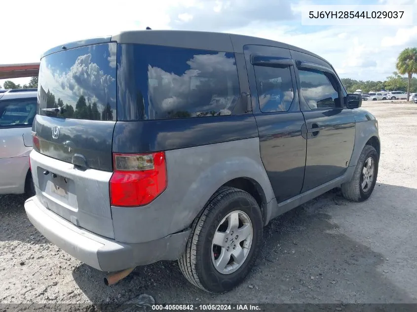 2004 Honda Element Ex VIN: 5J6YH28544L029037 Lot: 40506842