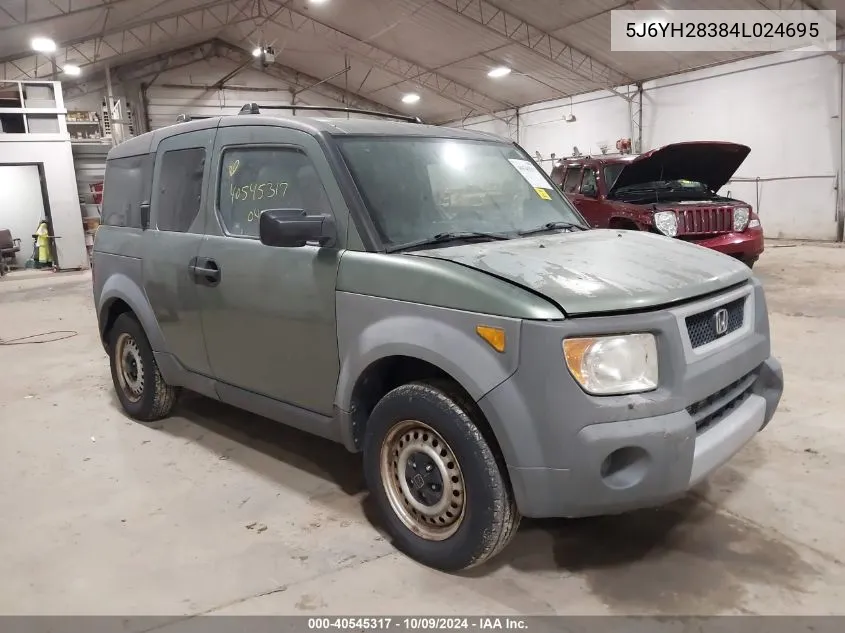 2004 Honda Element Lx VIN: 5J6YH28384L024695 Lot: 40545317