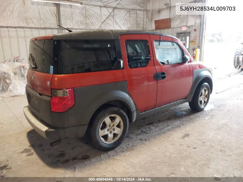 2004 Honda Element Ex VIN: 5J6YH28534L009703 Lot: 40604048