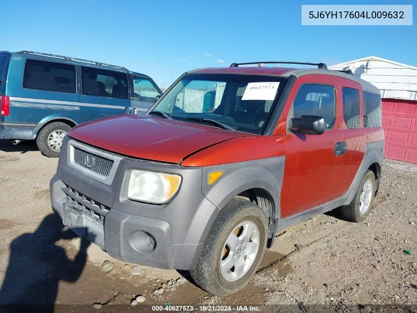 2004 Honda Element Ex VIN: 5J6YH17604L009632 Lot: 40627573