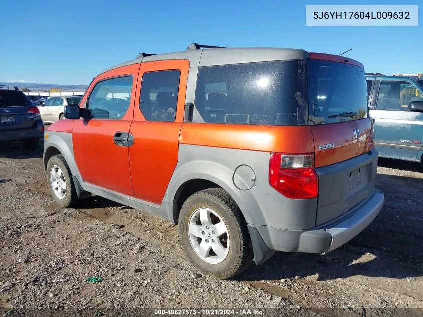 2004 Honda Element Ex VIN: 5J6YH17604L009632 Lot: 40627573