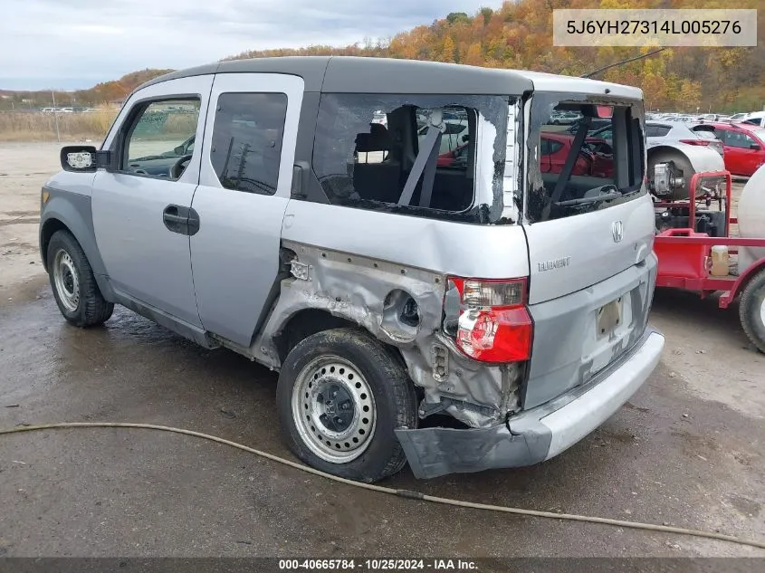 2004 Honda Element Lx VIN: 5J6YH27314L005276 Lot: 40665784