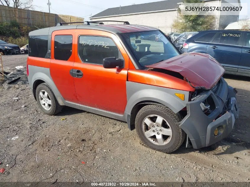 2004 Honda Element Ex VIN: 5J6YH28574L009607 Lot: 40723932