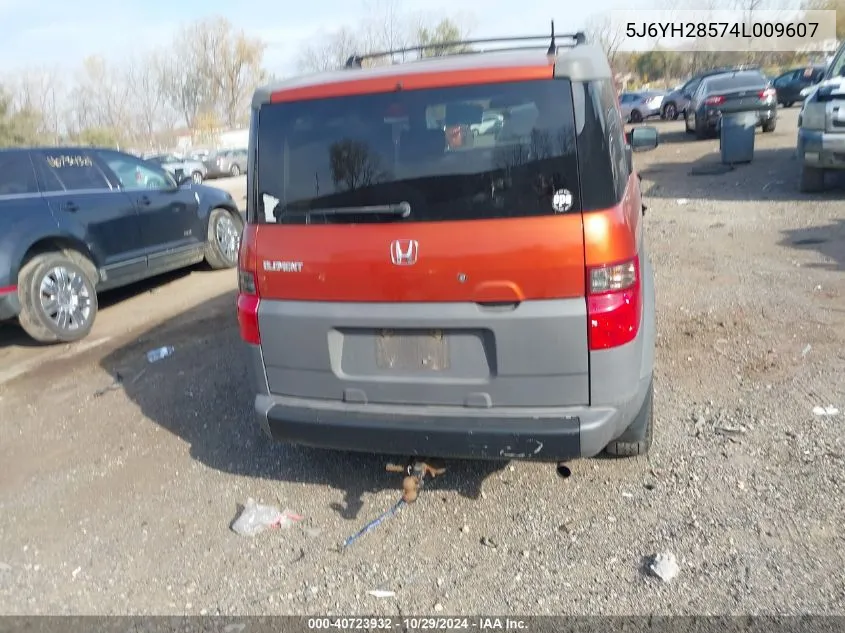 2004 Honda Element Ex VIN: 5J6YH28574L009607 Lot: 40723932