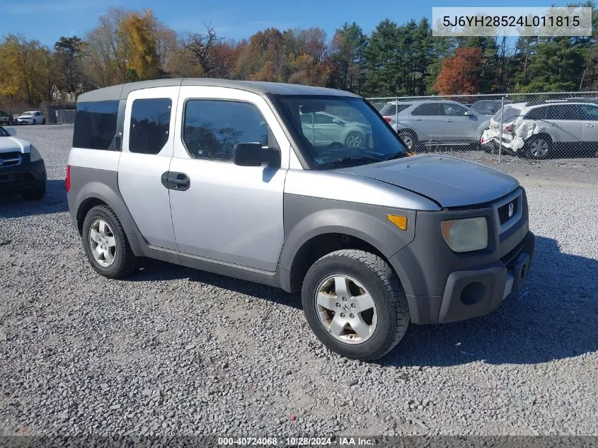 2004 Honda Element Ex VIN: 5J6YH28524L011815 Lot: 40724068