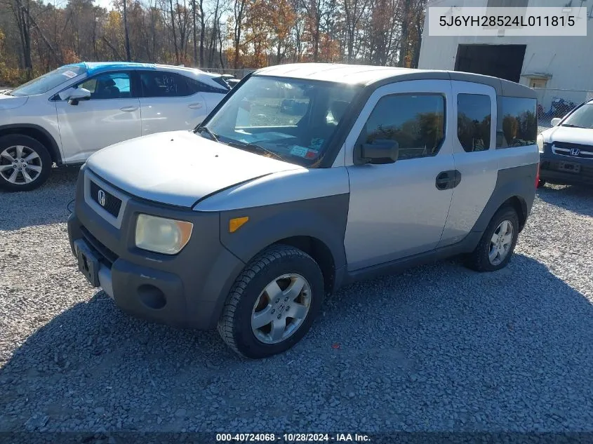 2004 Honda Element Ex VIN: 5J6YH28524L011815 Lot: 40724068